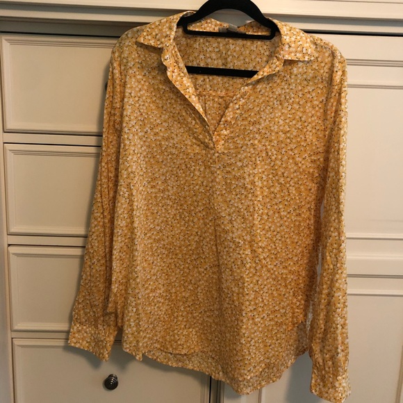 LOFT Tops - LOFT YELLOW BLOUSE
